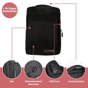 TICABA DAVIS – LAPTOP RUGZAK T/M 15.6 INCH