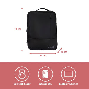TICABA ROLLE – LAPTOP RUGZAK T/M 15.6 INCH