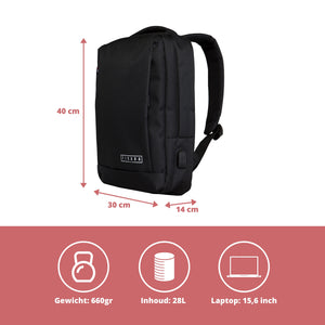 TICABA JONES – LAPTOP RUGZAK T/M 15.6 INCH